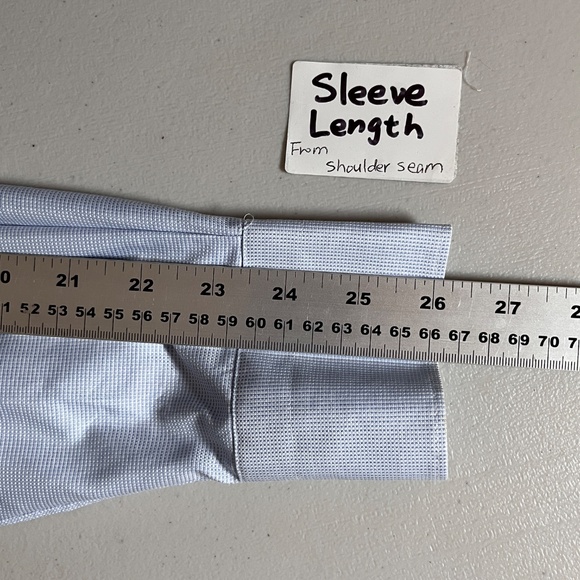 Suitsupply Egyptian Cotton Slim Button Up Dress Shirt - Men's Size 40 - Blue - Picture 8 of 10